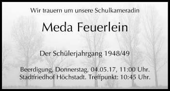 Anzeige von Meda Feuerlein von MGO