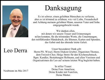 Anzeige von Leo Derra von MGO