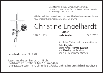 Anzeige von Christine Engelhardt von MGO