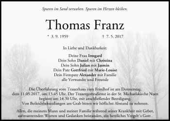 Anzeige von Thomas Franz von MGO