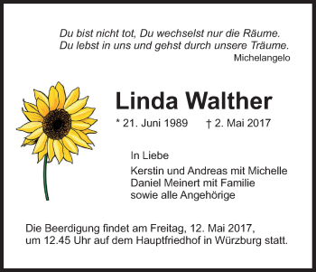Anzeige von Linda Walther von MGO