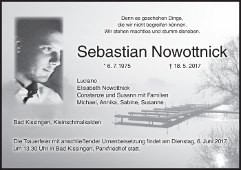 Anzeige von Sebastian Nowottnick von MGO