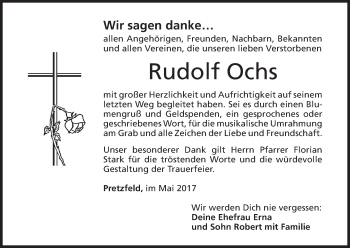 Anzeige von Rudolf Ochs von MGO