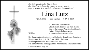 Anzeige von Lina Lutz von MGO