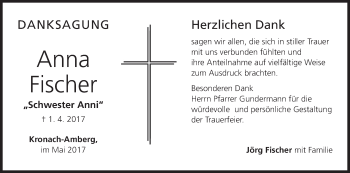Anzeige von Anna Fischer von MGO