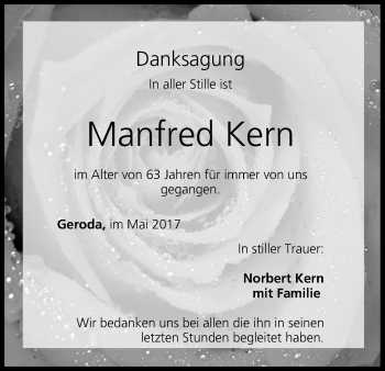 Anzeige von Manfred Kern von MGO