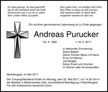Anzeige von Andreas Purucker von MGO
