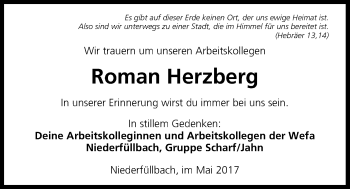 Anzeige von Roman Herzberg von MGO