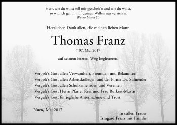 Anzeige von Thomas Franz von MGO