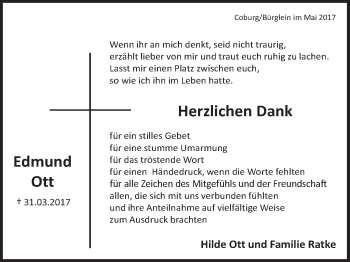 Anzeige von Edmund Ott von MGO