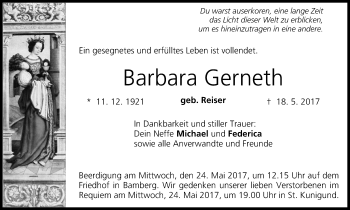Anzeige von Barbara Gerneth von MGO