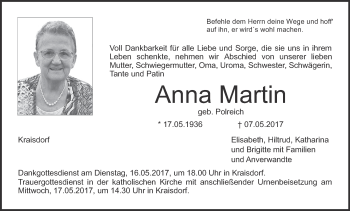 Anzeige von Anna Martin von MGO