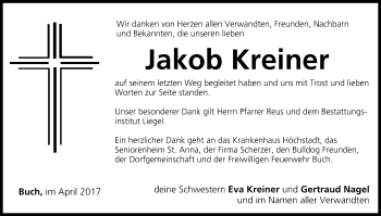 Anzeige von Jakob Kreiner von MGO