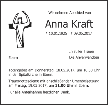 Anzeige von Anna Kraft von MGO