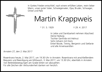 Anzeige von Martin Krappweis von MGO