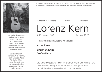 Anzeige von Lorenz Kern von MGO