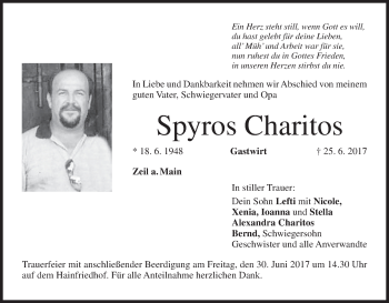Anzeige von Spyros Charitos von MGO