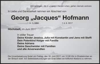 Anzeige von Georg Hofmann von MGO