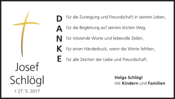 Anzeige von Josef Schlögl von MGO