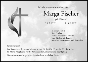 Anzeige von Marga Fischer von MGO
