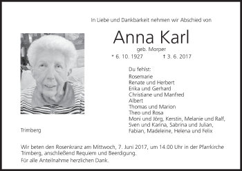 Anzeige von Anna Karl von MGO