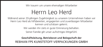 Anzeige von Leo Herd von MGO