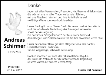 Anzeige von Andreas Schirmer von MGO