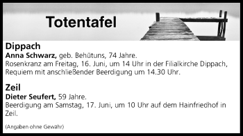 Anzeige von Totentafel vom 15.06.2017 von MGO