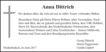 Anzeige von Anna Dittrich von MGO