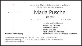 Anzeige von Maria Püschel von MGO