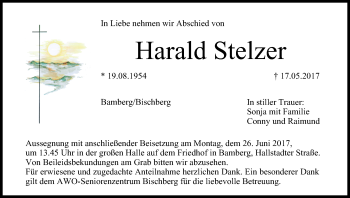 Anzeige von Harald Stelzer von MGO