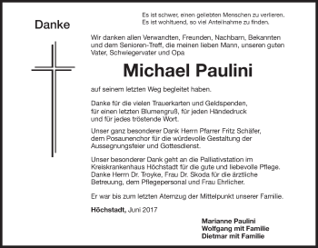 Anzeige von Michael Paulini von MGO