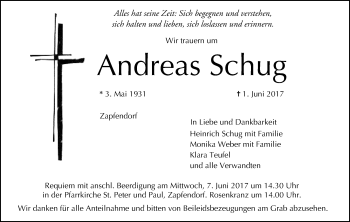 Anzeige von Andreas Schug von MGO