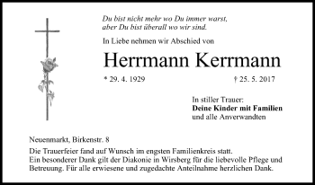 Anzeige von Herrmann Kerrmann von MGO