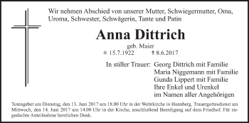 Anzeige von Anna Dittrich von MGO