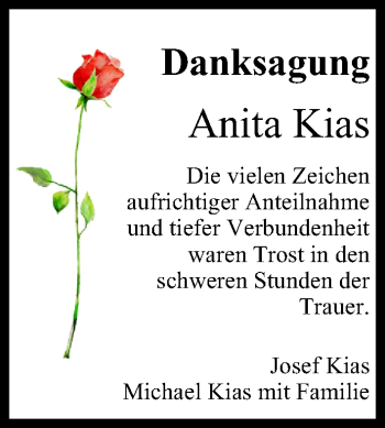 Anzeige von Anita Kias von MGO