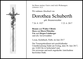 Anzeige von Dorothea Schuberth von MGO