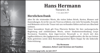 Anzeige von Hans Hermann von MGO