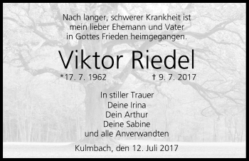 Anzeige von Viktor Riedel von MGO