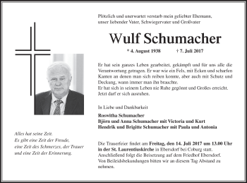 Anzeige von Wulf Schumacher von MGO