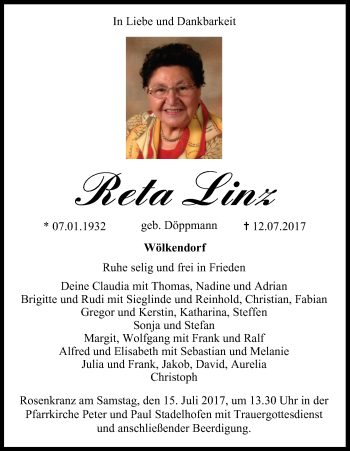 Anzeige von Reta Linz von MGO