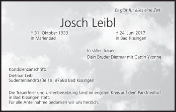 Anzeige von Josch Leibl von MGO