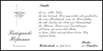 Anzeige von Kunigunde Hofmann von MGO