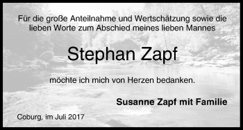 Anzeige von Stephan Zapf von MGO