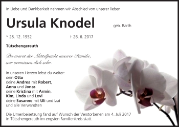 Anzeige von Ursula Knodel von MGO