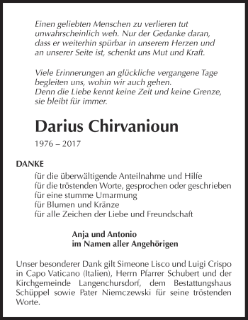 Anzeige von Darius Chirvanioun von MGO