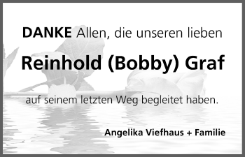 Anzeige von Reinhold Graf von MGO