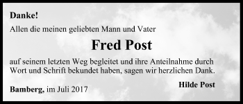 Anzeige von Fred Post von MGO