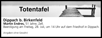 Anzeige von Totentafel vom 28.07.2017 von MGO