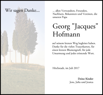 Anzeige von Georg Hofmann von MGO